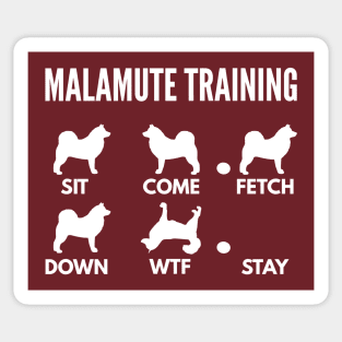 Malamute Training Malamute Dog Tricks Sticker